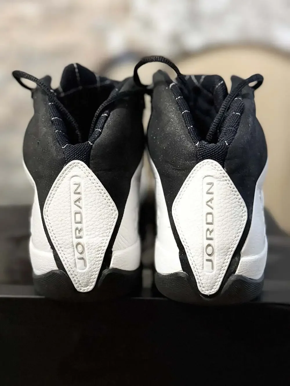 Air Jordan 21 PE 'White Black' OG Sneakers 314303-101 used 1x Sz 13 no box